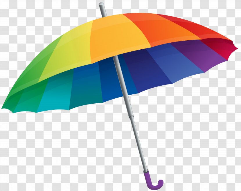 Umbrella Clip Art - Sticker - Rainbow Clipart Image Transparent PNG