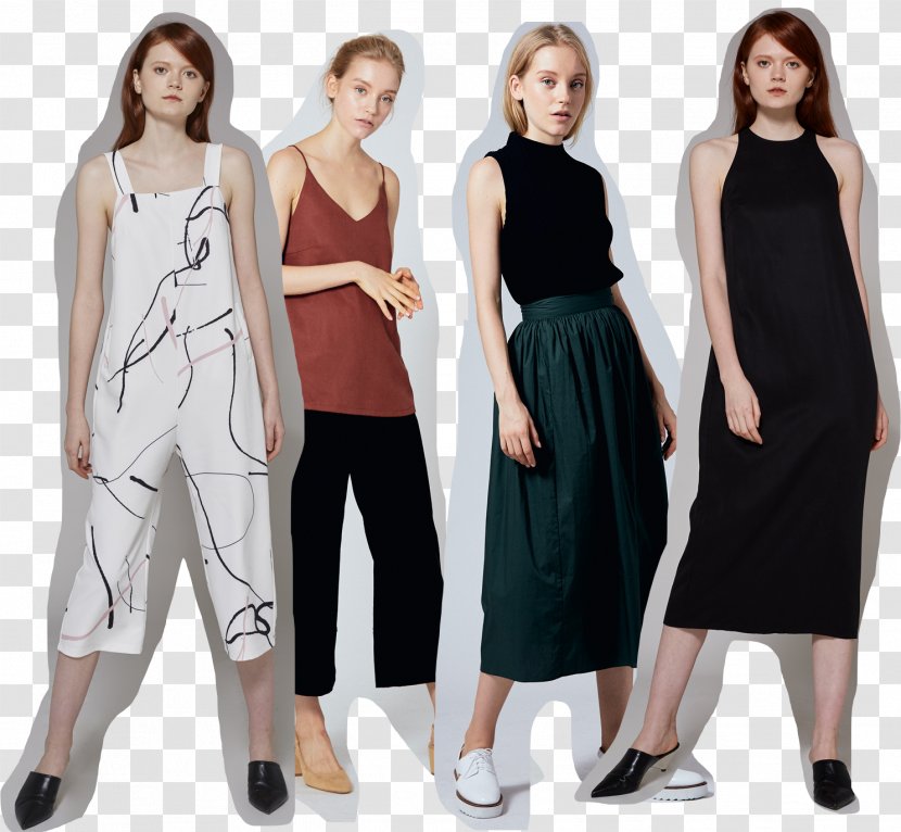 Fashion Shoulder Dress Pants Outerwear - Cartoon Transparent PNG