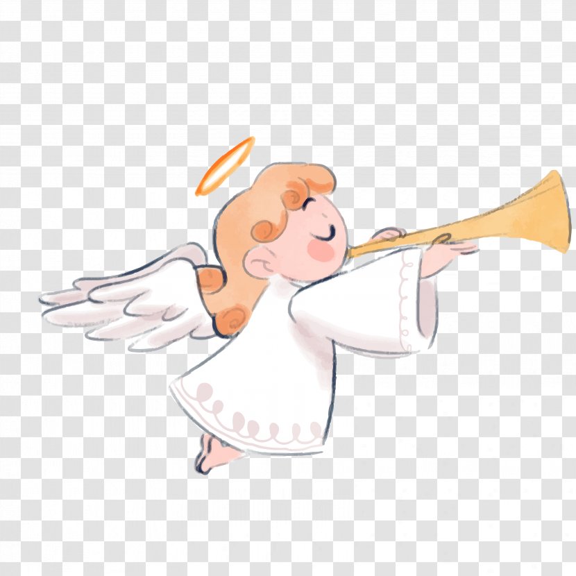 Euclidean Vector Angel Download - Flower - The Of Trumpet Transparent PNG