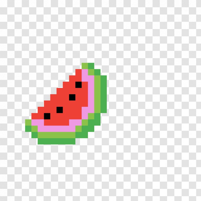 Pixel Art Minecraft Drawing - Watermelon Pattern Transparent PNG
