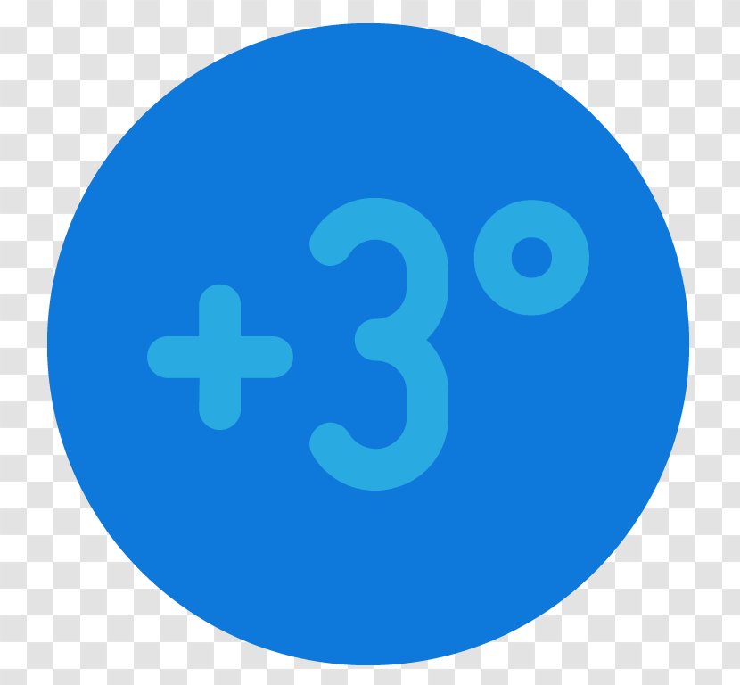 Logo Circle Font - Azure Transparent PNG