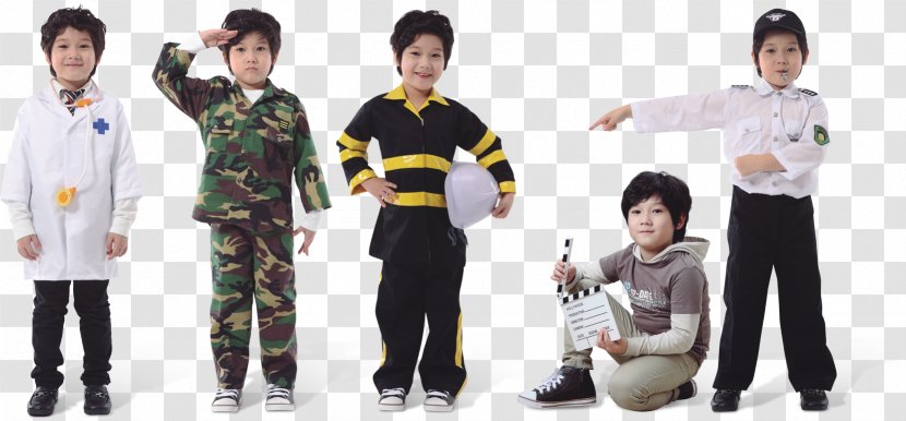 Child Boy Clothing Dress - Wearing Different Professional For Children Transparent PNG