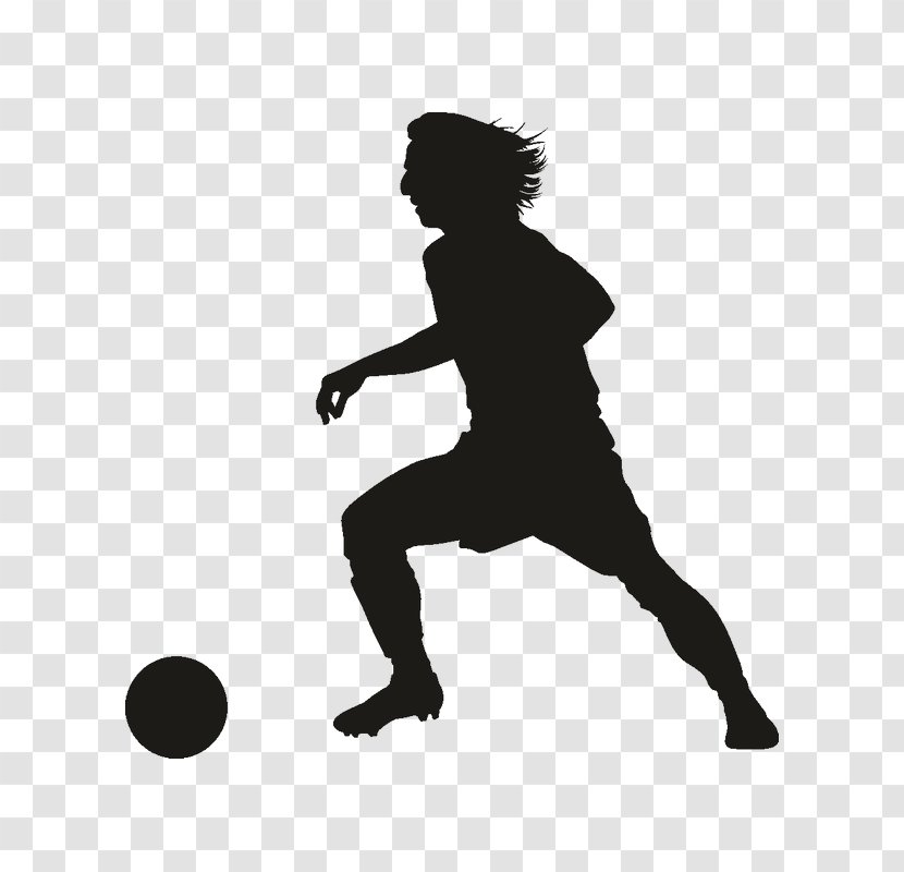 Sport Football Player Clip Art - Monochrome Transparent PNG