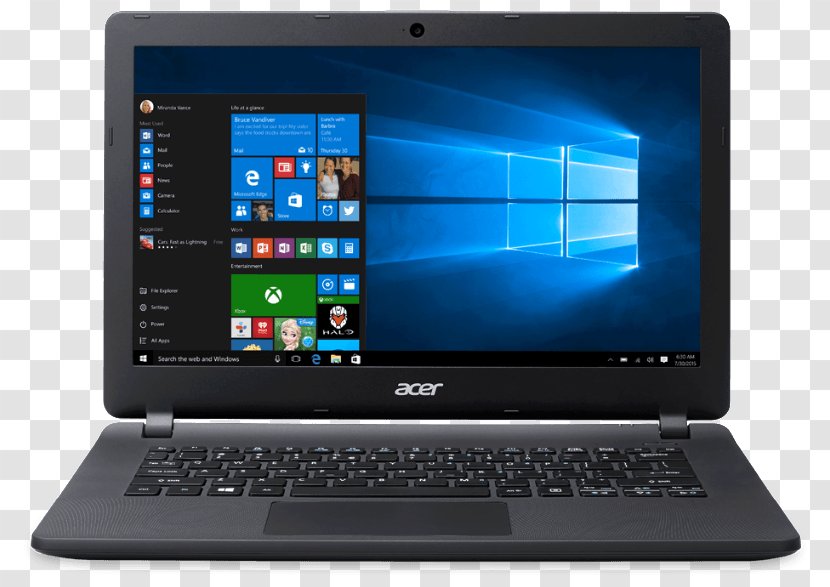 Laptop Acer Aspire HP Pavilion Intel Core - Output Device Transparent PNG