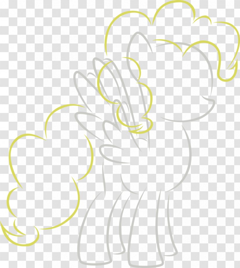 Floral Design Line Art Drawing Clip - Cartoon - Surprice Transparent PNG