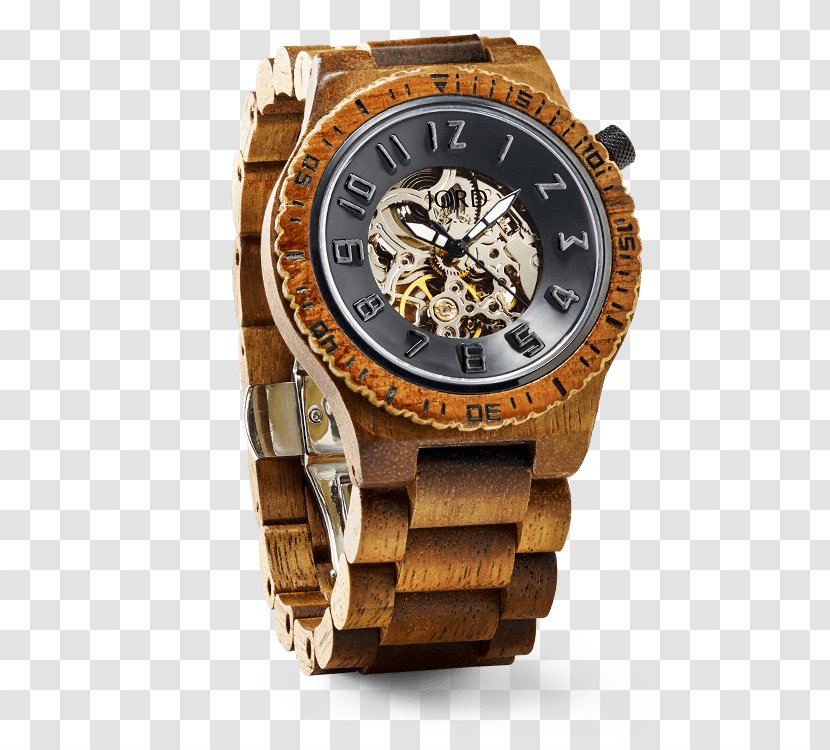 Jord Automatic Watch Zebrawood - Strap Transparent PNG