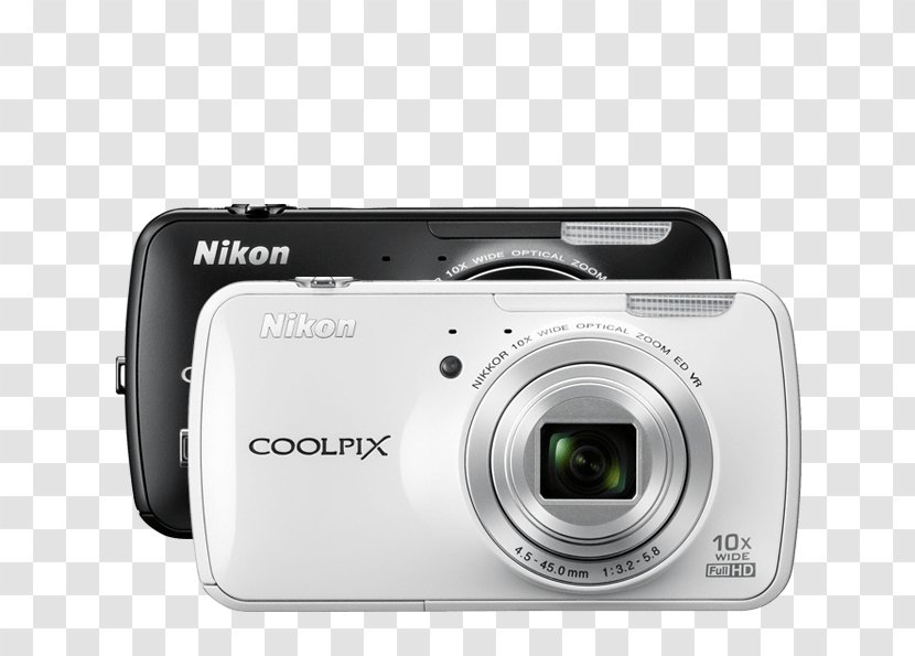 Nikon Coolpix S800c Point-and-shoot Camera Still Digital Data - Zoom Lens Transparent PNG