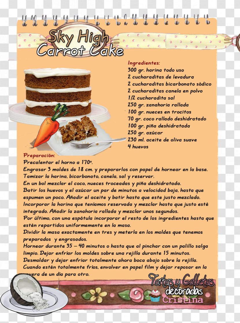 Convento De San Marcos Cookie Decorating Food Cupcake Tart - Carrot Cake Transparent PNG