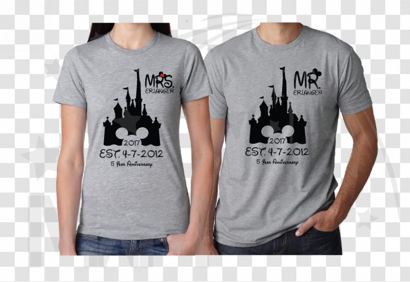 T-shirt Minnie Mouse Mickey Beast - Couple Transparent PNG