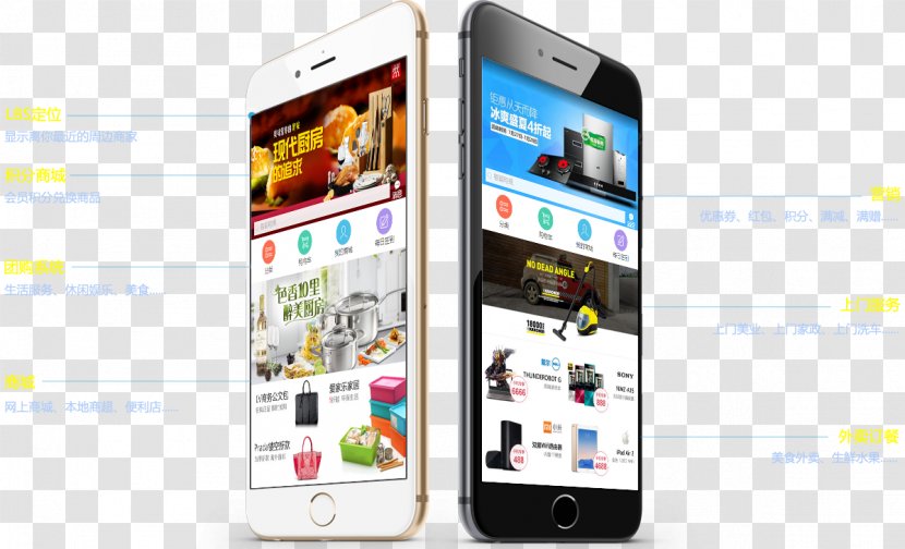 Online To Offline Mobile Phones E-commerce Information B2B2C - Internet Device - O2o Transparent PNG