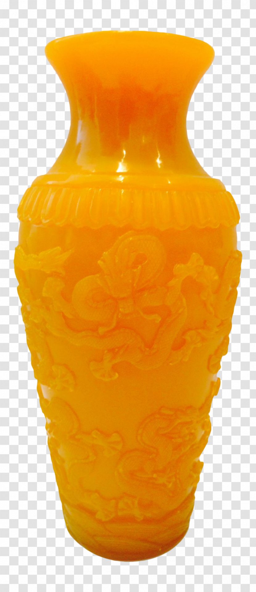 Vase Ceramic Urn Orange S.A. - Artifact Transparent PNG