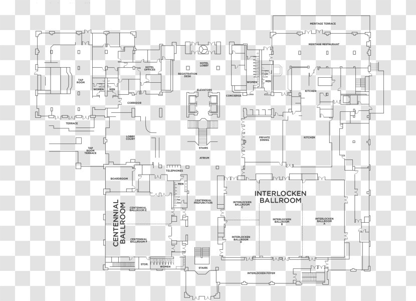 Floor Plan Technical Drawing - Real Property - Design Transparent PNG