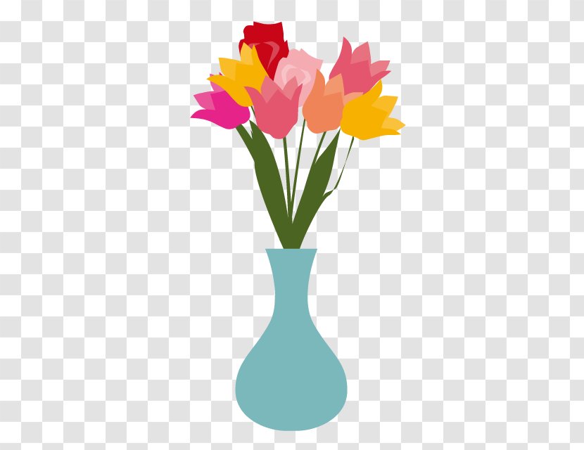 Tulip Vase, Glass Clip Art Flower - Vase Design Aus Rotem Glas Transparent PNG