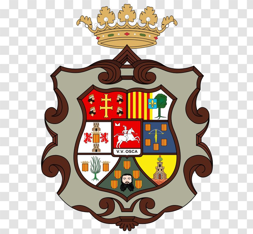 Escudo De La Provincia Huesca Monzón Fraga Flag - Escutcheon Transparent PNG