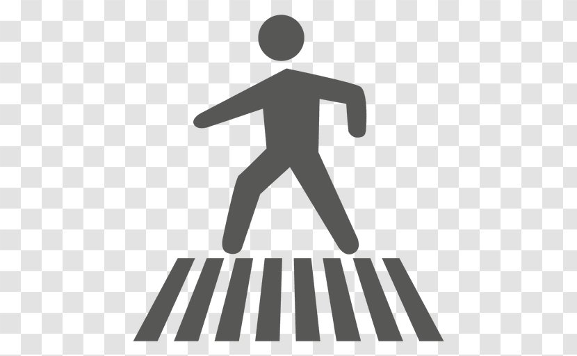 Zebra Crossing Pedestrian Clip Art - Monochrome - Kaaba Transparent PNG