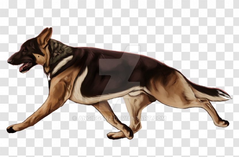 German Shepherd Tyrannosaurus Illustration Watercolor Painting - Rottweiler Mix Puppies Transparent PNG