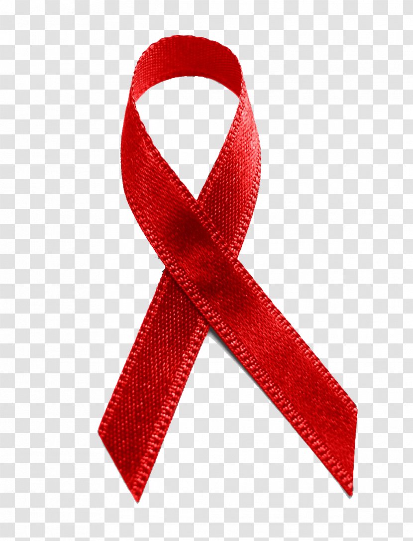 Red Ribbon World AIDS Day Diagnosis Of HIV/AIDS - Cancer Symbol Transparent PNG