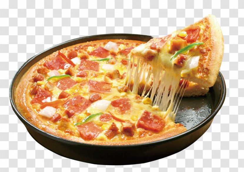 Chicago-style Pizza Chinese Cuisine Bread Baking - Cooking - Ham Transparent PNG