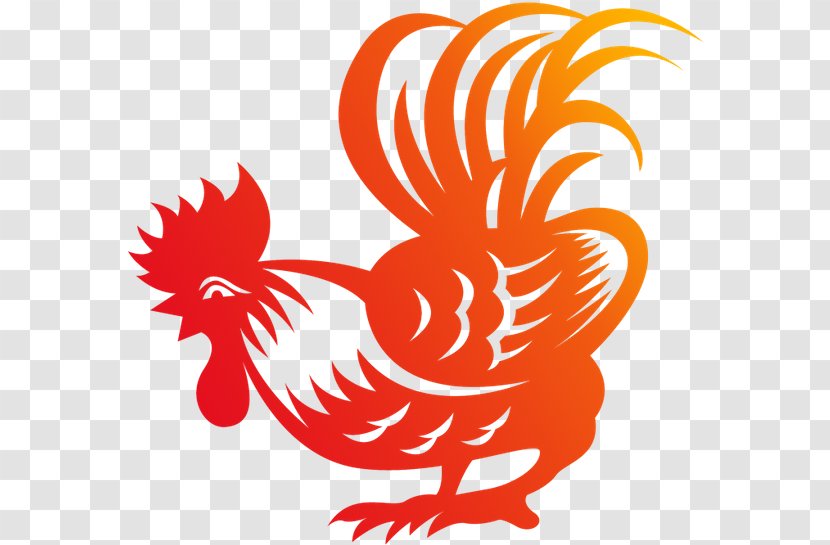 Papercutting Japanese Bantam Rooster - Chinese Paper Cutting Transparent PNG