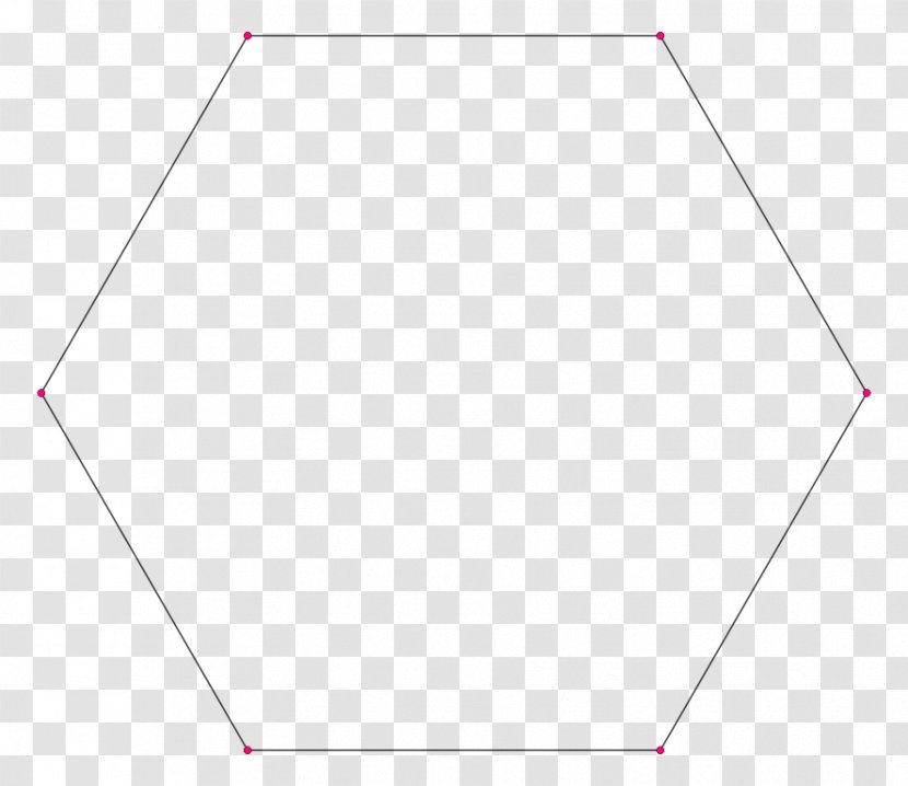 Hexagon Regular Polygon Internal Angle - Pink Transparent PNG