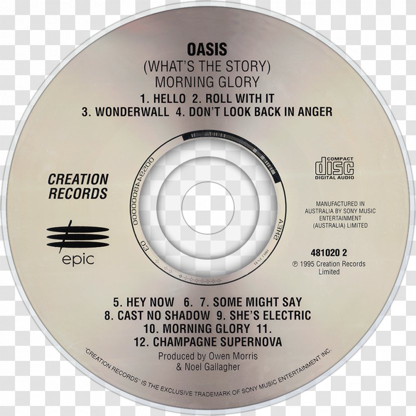 Compact Disc (What's The Story) Morning Glory? Oasis Album - Tree - Flower Transparent PNG