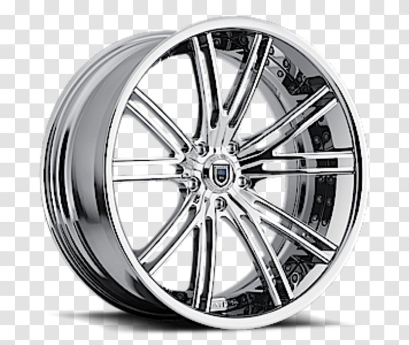 Car Rim Alloy Wheel Forging - Black And White Transparent PNG