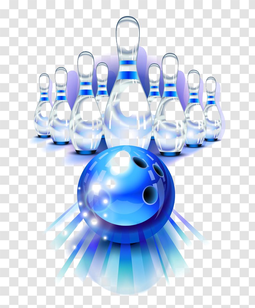 Bowling Ball Pin Download - Chemistry - Blue Transparent PNG