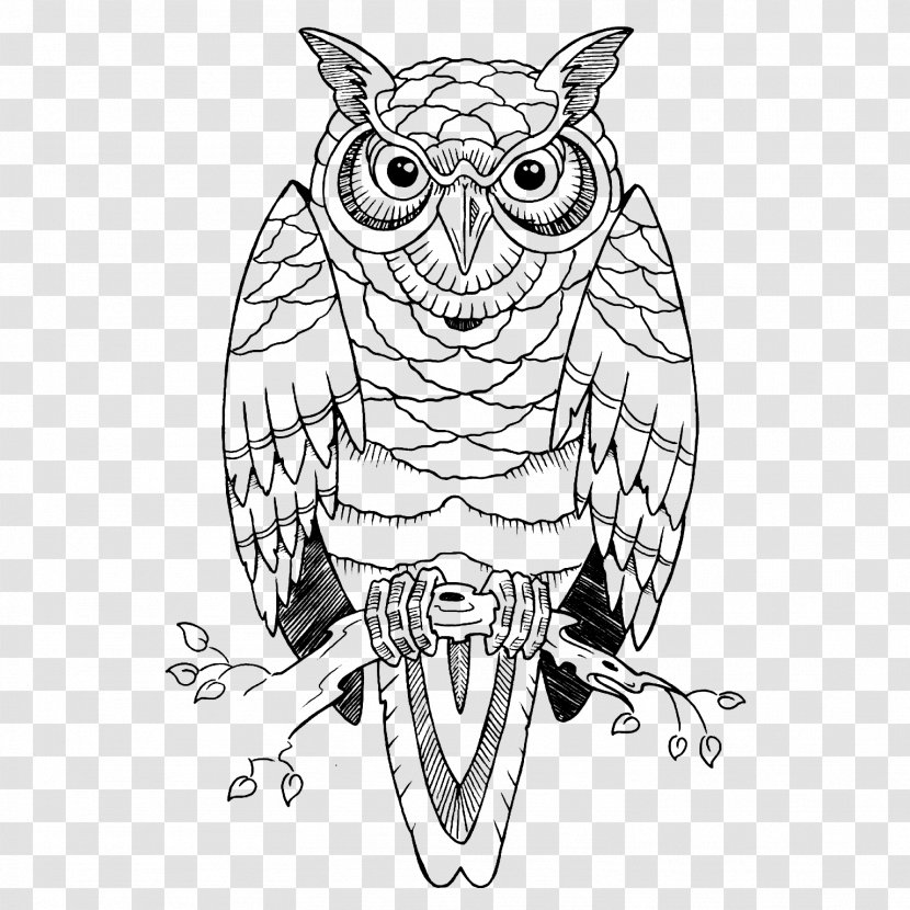 Owl Tattoo Drawing Idea - Work Of Art Transparent PNG