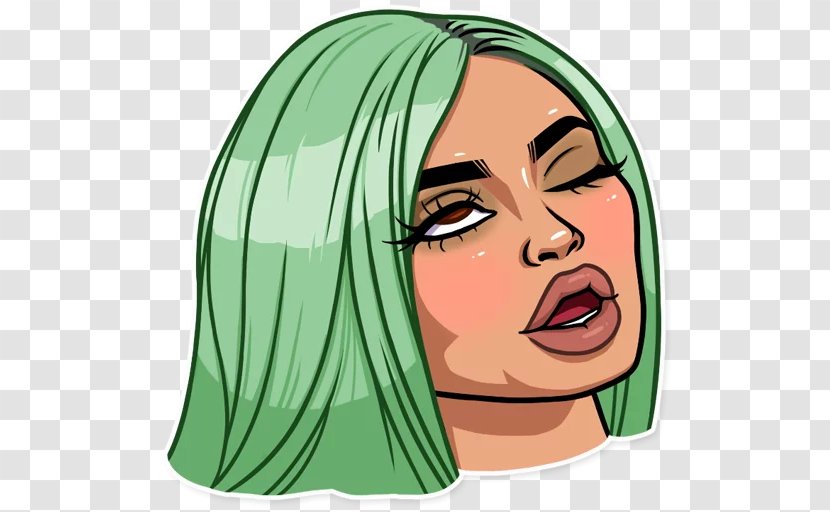 Kim Kardashian Keeping Up With The Kardashians Sticker Telegram Eye - Cartoon Transparent PNG