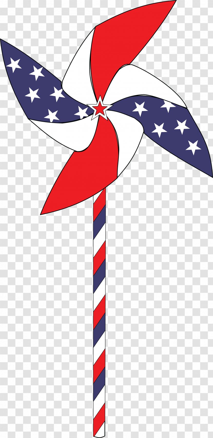 Independence Day Pinwheel Flag Of The United States Clip Art - Tree - Animation Transparent PNG