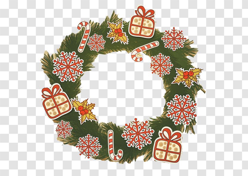 Christmas New Year Wreath - Holiday - Ring Transparent PNG