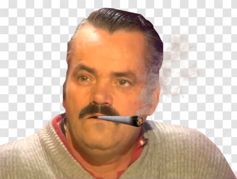 El Risitas Smoking Blunt Joint Cannabis - Tree Transparent PNG