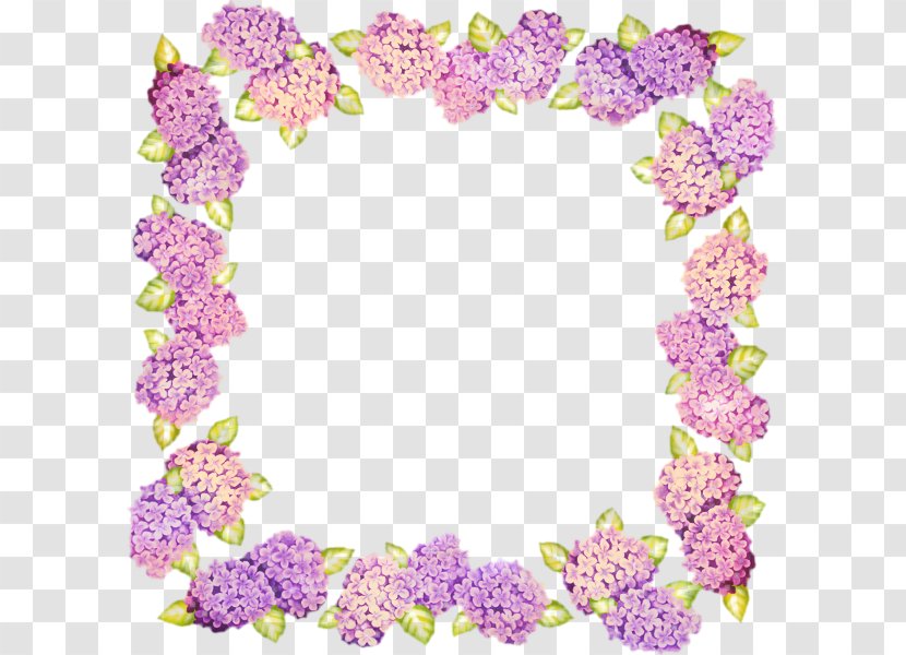 Watercolor Flowers Frame - Cut - Cornales Transparent PNG