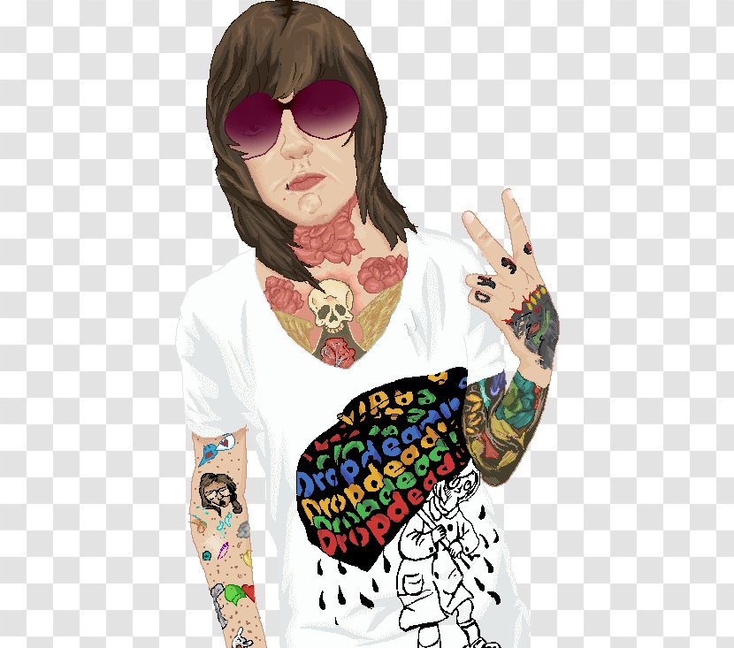 Sunglasses Oliver Sykes T-shirt Visual Arts - Tshirt Transparent PNG