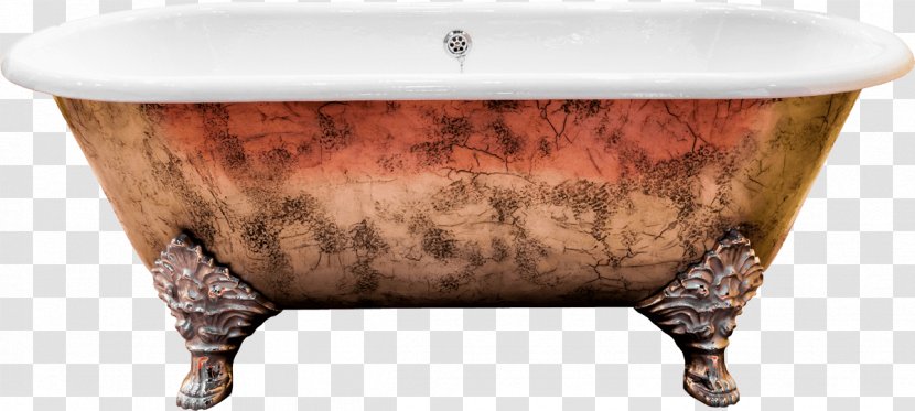 Bathtub Bathroom Furniture Clip Art - Cast Iron Transparent PNG