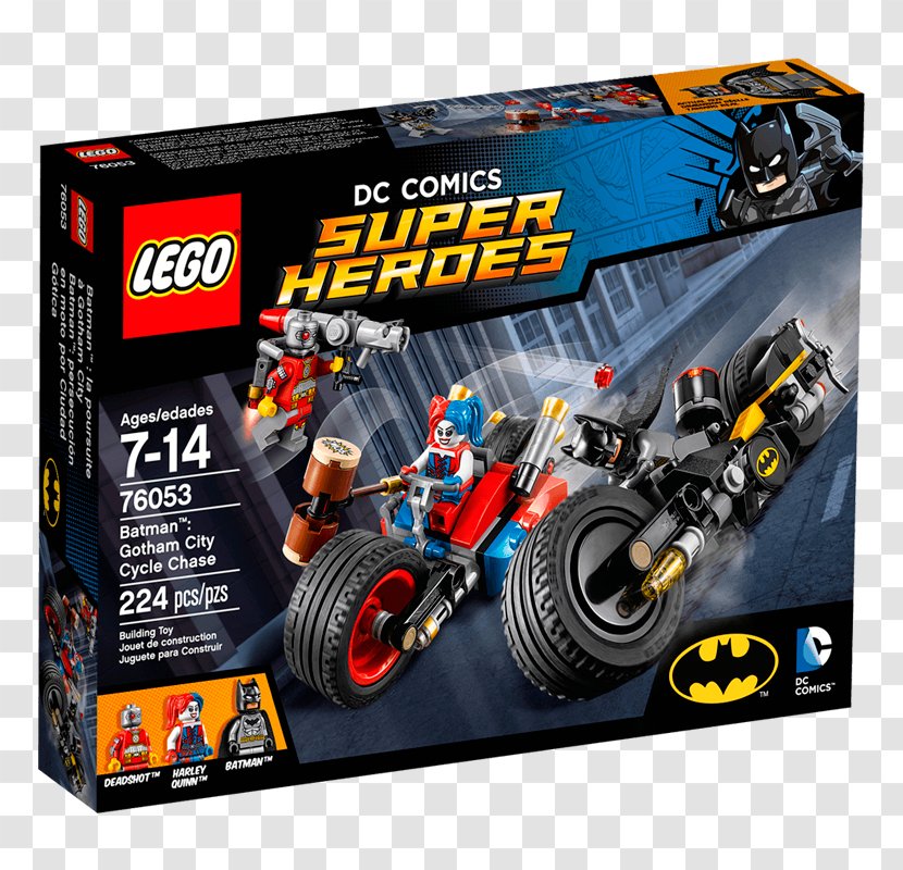 Lego Batman 2: DC Super Heroes Harley Quinn LEGO 76053 Comics Batman: Gotham City Cycle Chase - Gotham-city Transparent PNG