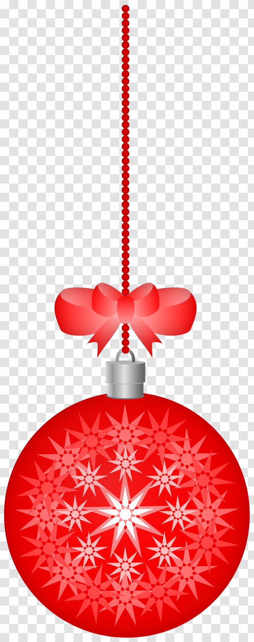 Christmas Ornament Red Clip Art - Color - Auspicious Clipart Transparent PNG