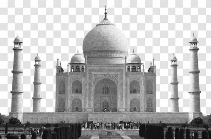 Black Taj Mahal Agra Fort Itmad-ud-Daula Tomb Of Akbar The Great - Wonders World - Monuments Transparent PNG
