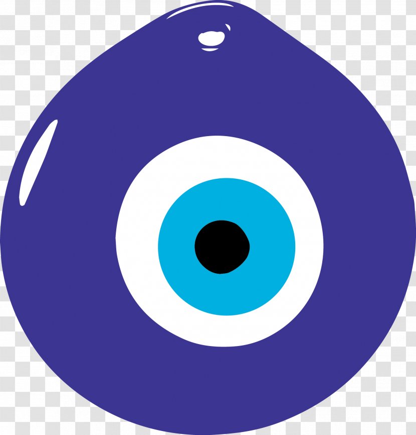Eye Symbol - Electric Blue - Logo Wheel Transparent PNG