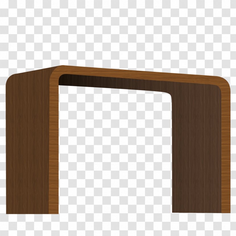 Table Wood Furniture - Vector Simple Transparent PNG