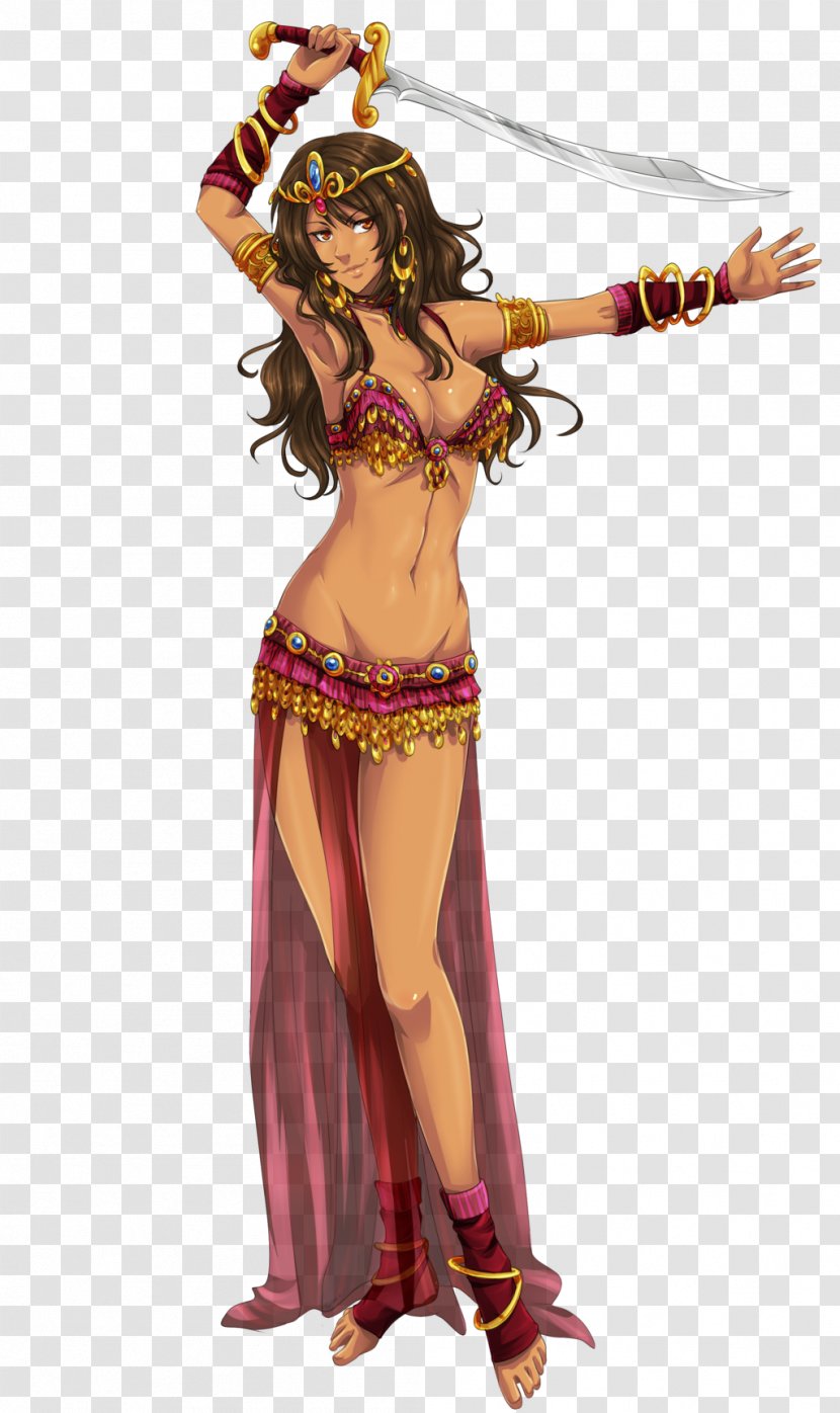 Belly Dancer Drawing - Frame Transparent PNG