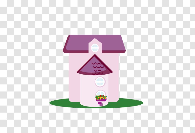 Pink Cartoon Clip Art - House Transparent PNG