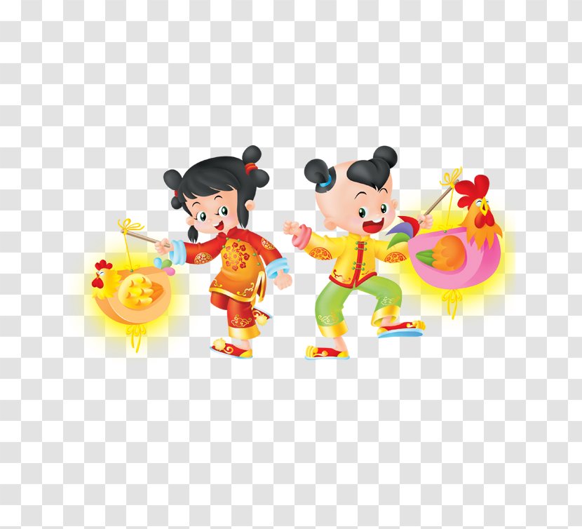 Chinese New Year Tangyuan Budaya Tionghoa Lantern Festival - Cartoon - Cute Transparent PNG