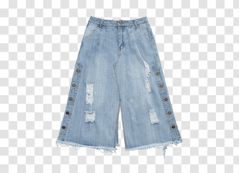 Jeans Denim Bermuda Shorts - Trousers - Capri Pants Transparent PNG