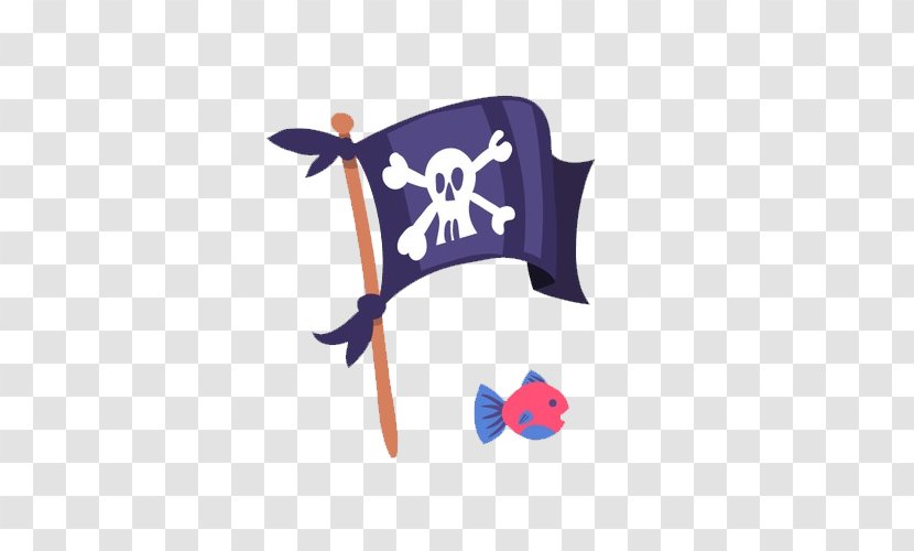 Piracy Flag Jolly Roger - Brand - Cartoon Hand Painted Pirate Transparent PNG