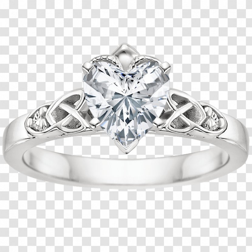 Engagement Ring Claddagh Jewellery Diamond - Wedding Transparent PNG