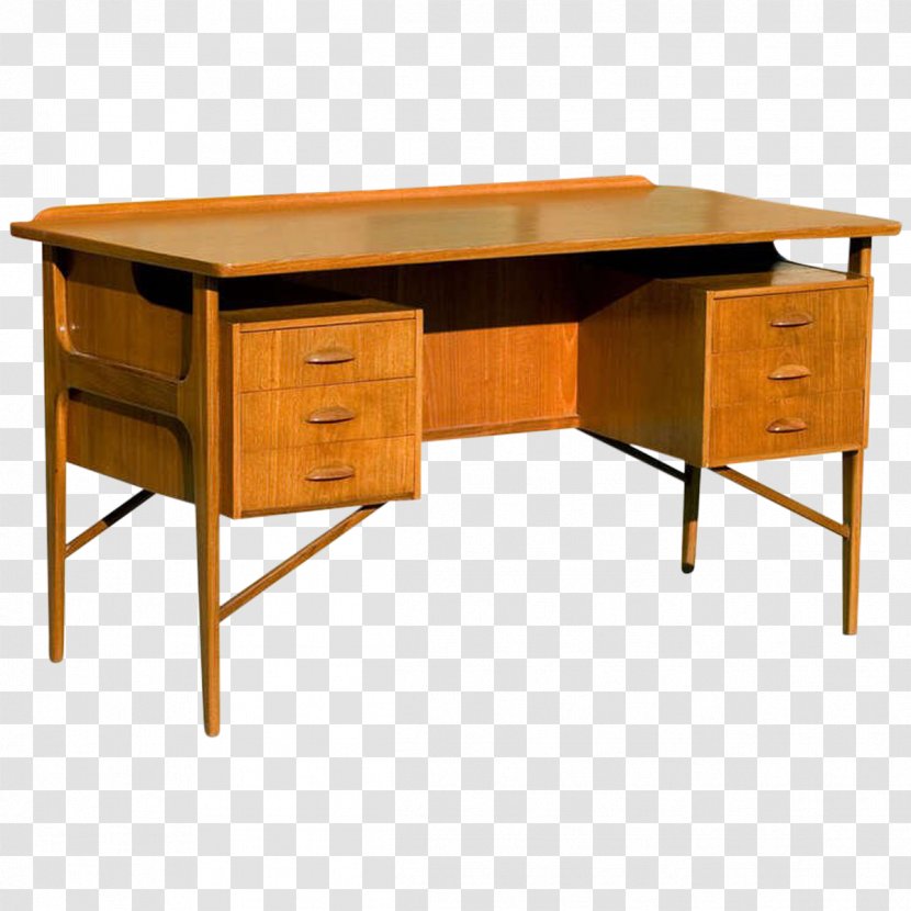 Desk Table Danish Modern Furniture Mid-century Transparent PNG