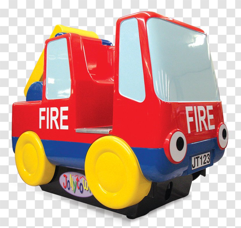 Car Bus Motor Vehicle Kiddie Ride - Play - Fire Engine Transparent PNG