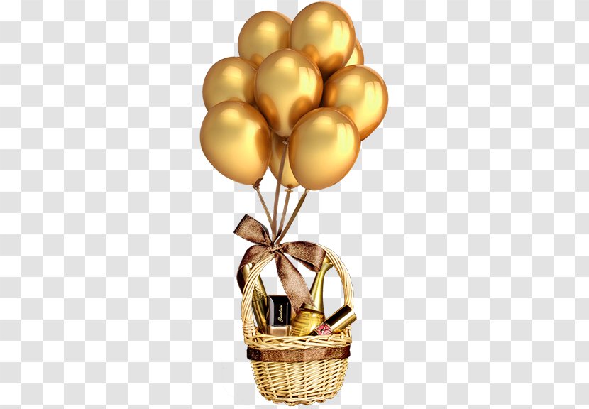 Balloon RGB Color Model Download - Birthday - Gold Material Transparent PNG