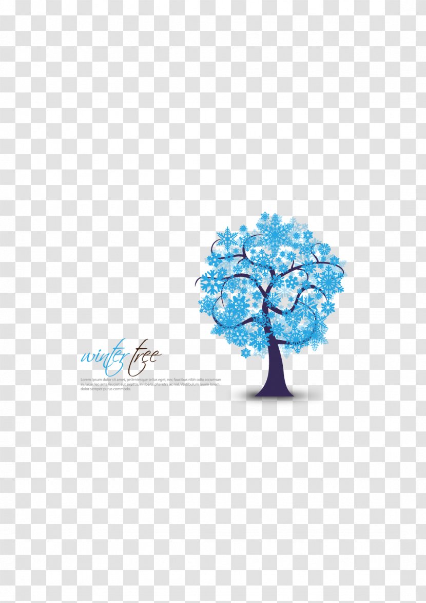 Euclidean Vector Tree - Graphic Designer - Winter Trees Elements Transparent PNG
